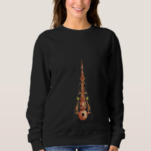 Womens Hieronymus Bosch Tower Of Life Garden Of Ea Sweatshirt