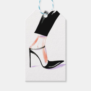 Women's high-heeled shoes gift tags