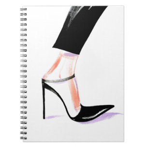Women's high-heeled shoes notebook