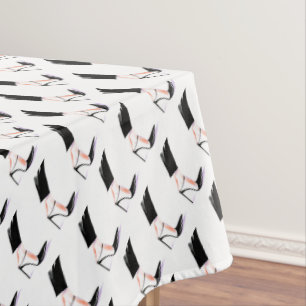 Women's high-heeled shoes tablecloth
