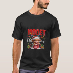 Womens Highland Baby Cow Christmas Hot Cocoa Merry T-Shirt