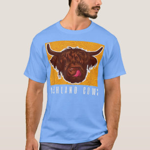 Womens Highland Cow Farmers Longhorn Cattle T-Shirt