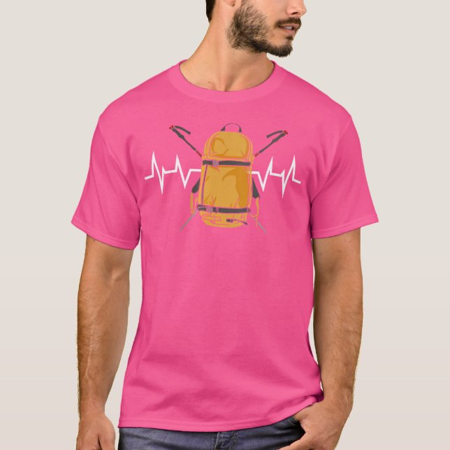 Womens Hiking Backpack For A Hiker Hiking T-Shirt (Front)
