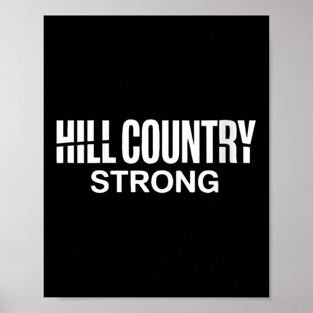 Womens Hill Country Strong Texas Pride Quote V-nec Poster (Front)