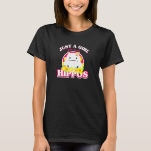 Womens Hippo Girl Rhino Sea Cow Behemoth Girl T-Shirt