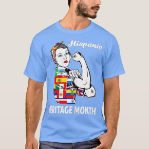 Womens Hispanic Heritage Month Woman Latino Countr T-Shirt