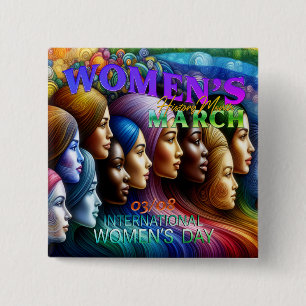 Women's History Month 15 Cm Square Badge