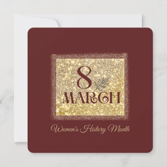 Women's History Month 2025 March 8  Invitation (Front)