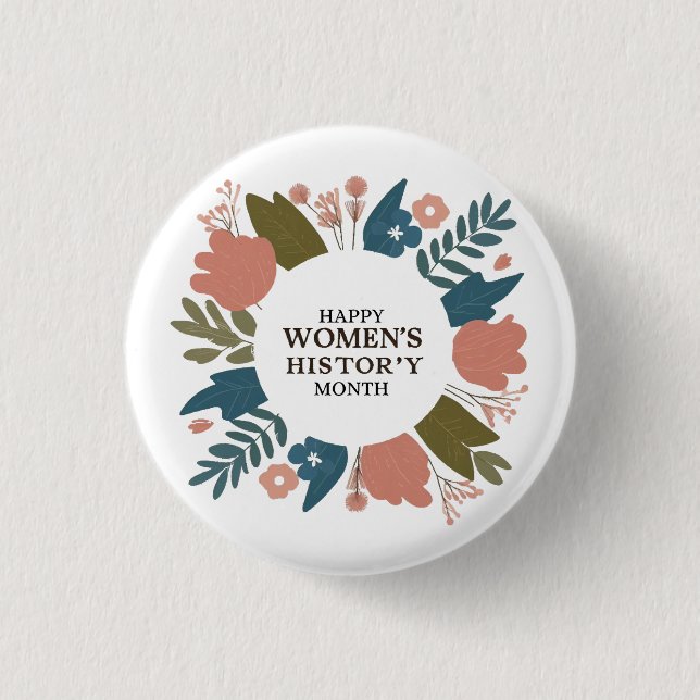 Women's History Month 3 Cm Round Badge (Front)