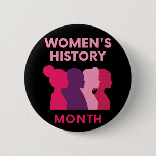 Women's History Month 6 Cm Round Badge