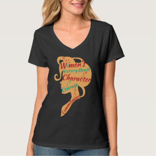 WOMEN'S HISTORY MONTH CHARACTER COURAGE COMMITMENT T-Shirt