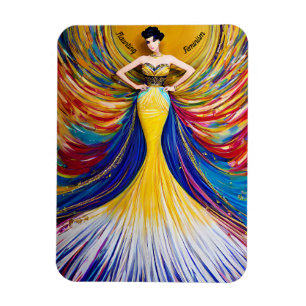 Women's History Month, Elegant Woman Magnet
