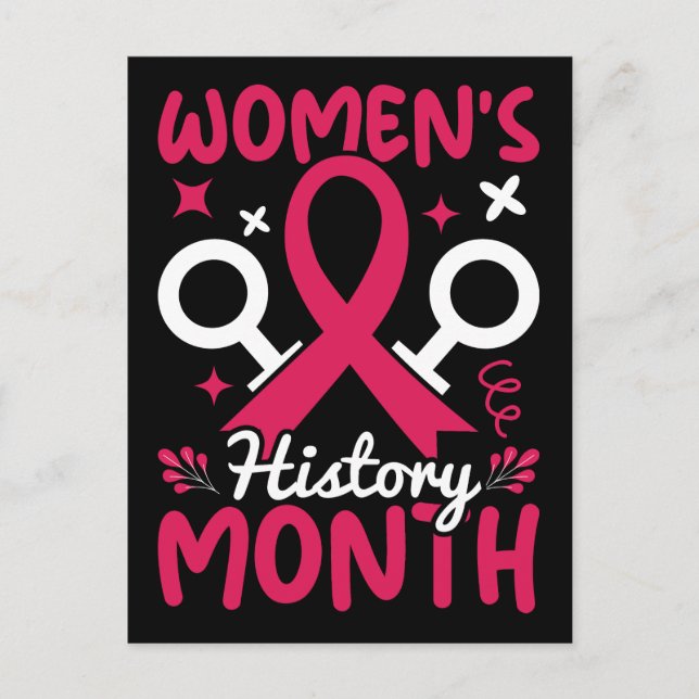 Women's History Month Feminist Postcard (Front)
