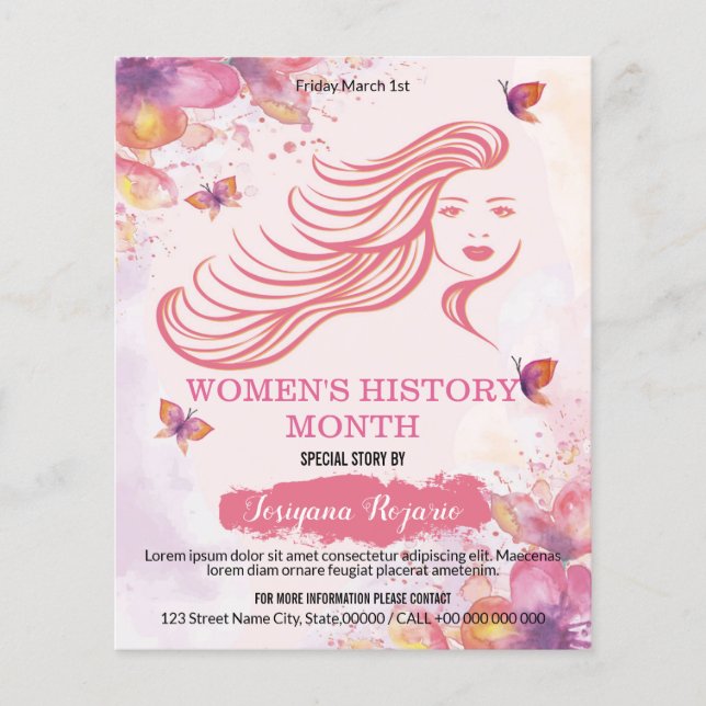 Womens History Month Flyer (Front)