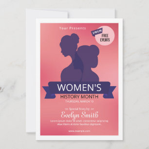 Women's History Month Invitation Flyer