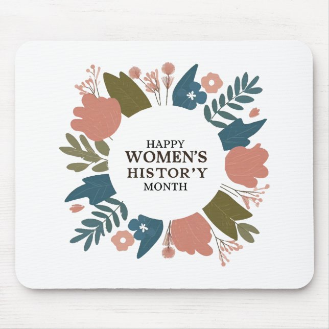 Women's History Month Mouse Mat (Front)