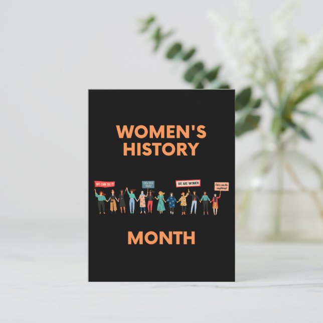 Women's History Month  Postcard (Standing Front)