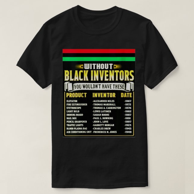 Womens History Of Black Inventors Black History Mo T-Shirt (Design Front)