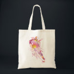 Women's Hockey Player Watercolor Girls Pink Tote Bag<br><div class="desc">Women's Hockey Player Watercolor Girls hockey tote bag</div>