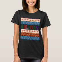  Women's Holiday Black T-Shirt