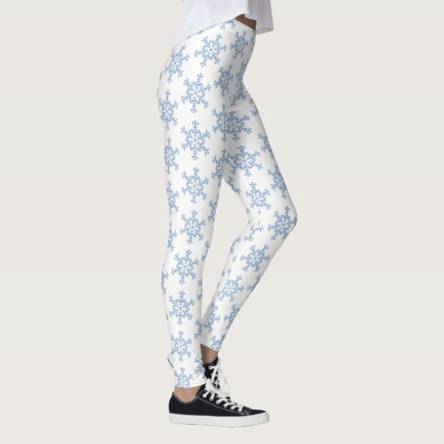 Women's Holiday Snowflake Leggings (Right)