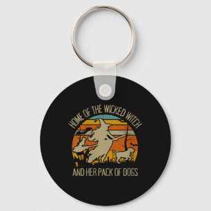 Womens Home Of The Wicked Witch And Pack Of Dogs Key Ring