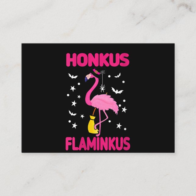 Womens Honkus Flaminkus Funny Gift for Halloween Enclosure Card (Front)