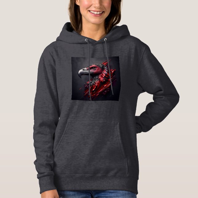 Women's Hooded Sweatshirt Artwork 17 (Front)