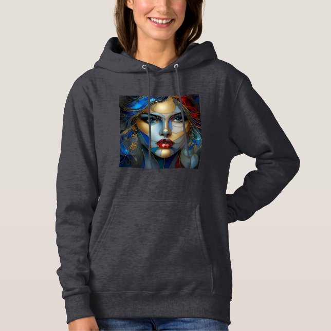 Women's Hooded Sweatshirt Artwork 31 (Front)