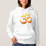 Womens Hoodies Double Sided Yoga Om Mantra Symbol<br><div class="desc">Double Sided Yoga Om Mantra Symbol Gold Sun Womens Asana Relax Yellow Orange Inspirational Fitness Elegant Template Women's Basic White Hoodie / Hooded Sweatshirt.</div>