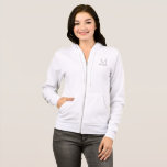 Women's Hoodies Name Monogram Clothing Apparel<br><div class="desc">Name Monogram Clothing Apparel Template Women's Full Zip Hoodie.</div>