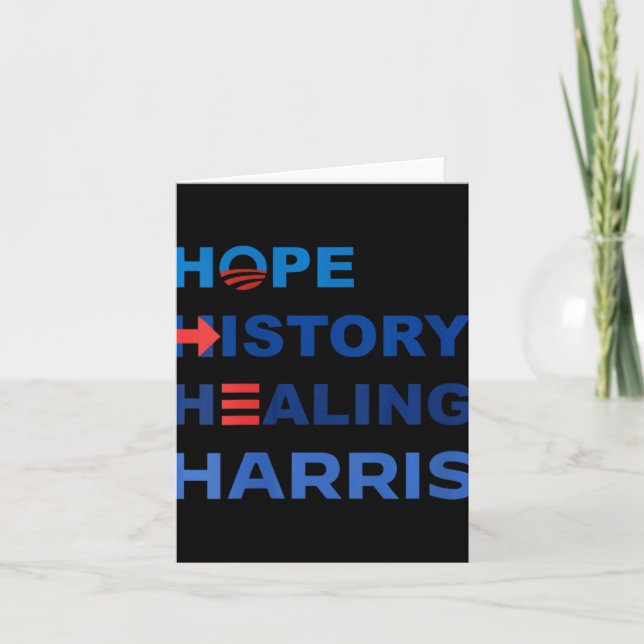 Womens Hope History Healing Harris W 2024  Card (Front)