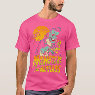 Womens Horror Art - Monsters  Martians Logo - Psyc T-Shirt