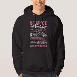 Womens Hospice Nurse T-Shirt Hoodie
