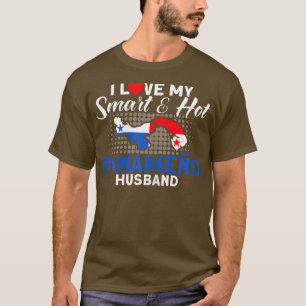Womens Hot Panameno Husband Panama Pride Heritage  T-Shirt
