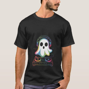 Womens House Music ghost dj Optical Illusion EDM h T-Shirt
