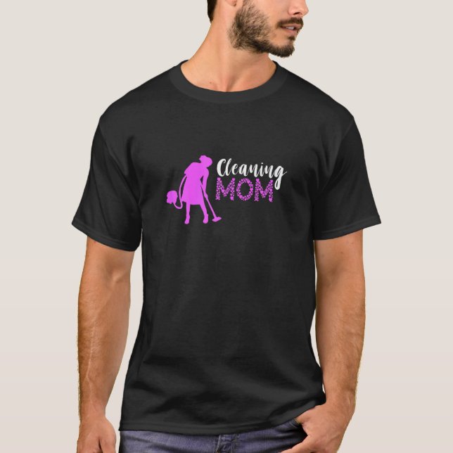 Womens Housewife Cleaning Mum Household Cleaning V T-Shirt (Front)