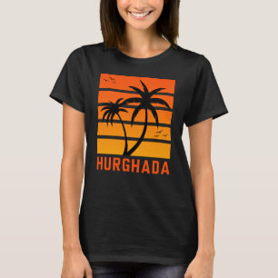Women's Hurghada Vintage Orange Sunset T-Shirt