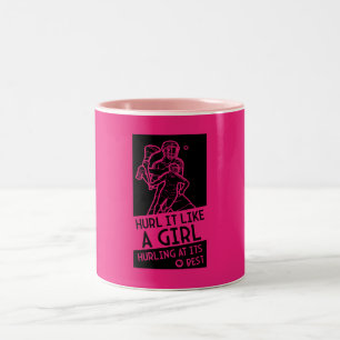 Women's Hurling Sport Two-Tone Coffee Mug