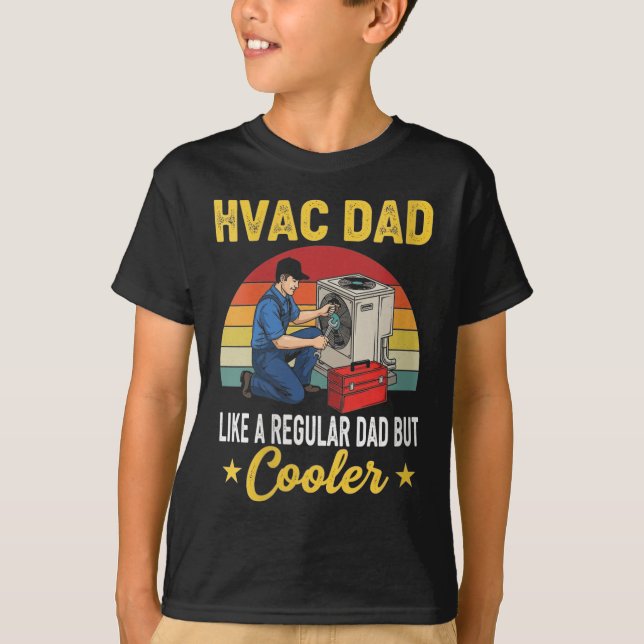 Womens Hvac Dad But Cooler Mens Funny Hvac Technic T-Shirt (Front)