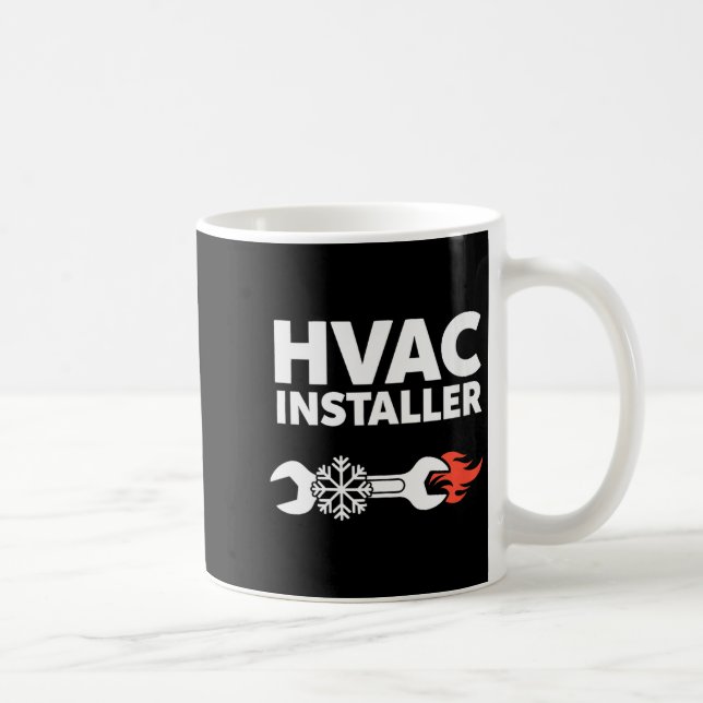 Womens Hvac Installer Funny Hvac Tech Technician F Coffee Mug (Right)
