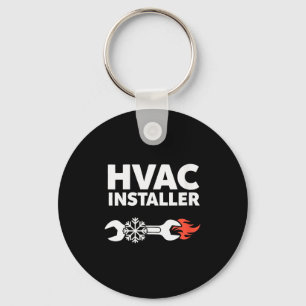 Womens Hvac Installer Funny Hvac Tech Technician F Key Ring