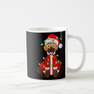 Womens Hyena Christmas Lights Santa Costume Cute A Coffee Mug