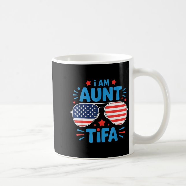 Womens I Am Aunt Tifa Tee  Coffee Mug (Right)