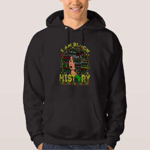 Womens I Am Black History Month African American P Hoodie