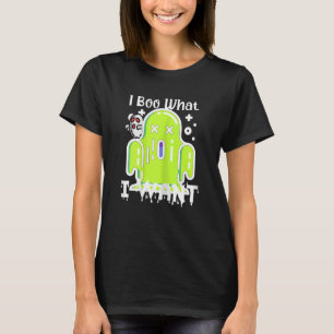 Womens I Boo What I Want Ghost Ghost Monster Cree T-Shirt