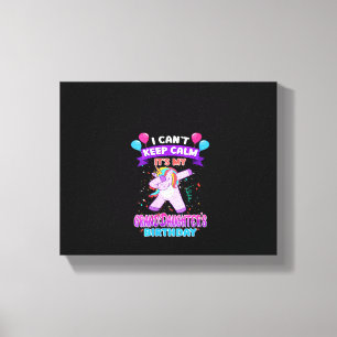 Womens I Cant Keep Calm Its My Granddaughter Birth Canvas Print