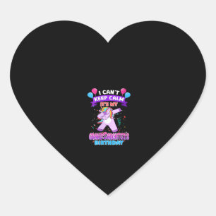 Womens I Cant Keep Calm Its My Granddaughter Birth Heart Sticker