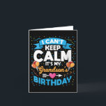Womens I Can't Keep Calm It's My Grandson Birthday Card<br><div class="desc">Womens I Can't Keep Calm It's My Grandson Birthday V-neck</div>