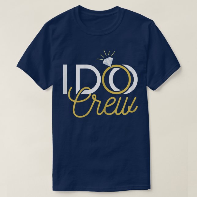 Womens I Do Crew  Bride Bachelorette Party Bridal  T-Shirt (Design Front)